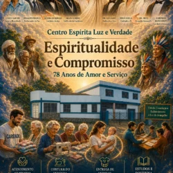 convite para o aniversário 78 anos do Centro Espírita Luz e verdade